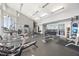 Bright and spacious gym with exercise equipment and free weights for a complete workout at 400 W North St # 502, Raleigh, NC 27603