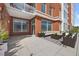 Large outdoor patio featuring comfortable seating and plenty of room for relaxing and entertaining at 400 W North St # 502, Raleigh, NC 27603