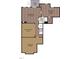 Basement layout with Gathering room, exercise room, bedroom, unfinished storage and bathroom at 44 S Wilders Ridge Way, Clayton, NC 27527