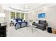 A serene main bedroom featuring a trey ceiling, sitting area, and a large window at 507 Presque Isle Ln # Bldg 500, Chapel Hill, NC 27514