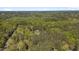 Scenic aerial view showing the home and surrounding lush, dense forest, highlighting the property's privacy at 5604 Bobcat Rd, Chapel Hill, NC 27516