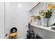 Walk-in closet with ample shelving and storage space, providing organization at 6819 Franklin Heights Rd, Cary, NC 27518
