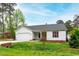 Beautiful one-story home with a two-car garage and a well-maintained front yard at 6819 Franklin Heights Rd, Cary, NC 27518