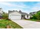 Charming single-story home with a two-car garage, well-manicured lawn, and inviting curb appeal at 6819 Franklin Heights Rd, Cary, NC 27518