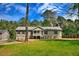 Charming ranch home with green siding, white trim, and a welcoming front porch in a lush yard at 7120 Guess Rd, Hillsborough, NC 27278