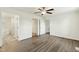 This primary bedroom leads into a spa-like bath with an ensuite and large walk-in closet at 7120 Guess Rd, Hillsborough, NC 27278