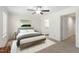 Serene bedroom with neutral tones, a comfortable bed, and a peaceful atmosphere for restful nights at 7122 Guess Rd, Hillsborough, NC 27278