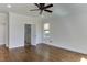 Inviting primary bedroom with hardwood flooring and an ensuite bathroom at 721 Shelley Rd, Raleigh, NC 27609