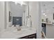 Bathroom with updated vanity, fixtures, and decor at 810 Mulberry Rd, Spring Hope, NC 27882