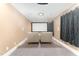 Home theater room with comfortable seating and surround sound system at 944 Alden Bridge Dr, Cary, NC 27519