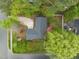 Birds eye view of the property showcasing its layout, landscaping, and location at 1015 Castalia Dr, Cary, NC 27513