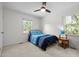 Bright bedroom with a comfortable bed and a scenic view from the window at 1015 Castalia Dr, Cary, NC 27513