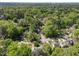 Aerial shot displays a vibrant neighborhood surrounded by lush trees, providing a peaceful residential setting at 105 E Murray Ave, Durham, NC 27704