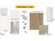 Choice Package 7 continued with bathroom fixtures, tile, flooring, bathroom cabinets and an interior door at 10538 Brookside Reserve St, Raleigh, NC 27614
