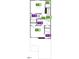 Second floor layout featuring bedrooms, linen closet, bathrooms and stairs at 10553 Brookside Reserve St, Raleigh, NC 27614