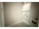 An unfinished laundry room with hook-ups at 107 Tee Dr, Selma, NC 27576