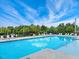 Relaxing pool area featuring lounge chairs and a refreshing blue swimming pool perfect for hot summer days at 1075 Fairhaven Dr # 51, Mebane, NC 27302