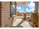 Inviting brick front porch with charming details, perfect for relaxing outdoors at 1075 Fairhaven Dr # 51, Mebane, NC 27302