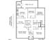Detailed floor plan of the home layout, including room dimensions and locations at 12 Poppy Trl, Durham, NC 27713