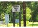 Signage for Hidden Park, a neighborhood recreational area at 12 Poppy Trl, Durham, NC 27713