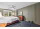 Serene bedroom with neutral tones, including a ceiling fan and large windows, creating a peaceful retreat at 1403 Vickers Ave, Durham, NC 27707