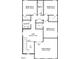 Second floor plan with multiple bedrooms, loft space, and game room at 160 Steel Springs Ln # 45, Angier, NC 27501