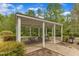 Great picnic pavilion that offers an outdoor community picnic area with picnic benches and lush surrounding shrubbery at 2002 Patapsco Dr, Apex, NC 27523