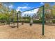 Classic swing set at the neighborhood playground provides a fun recreational space for residents at 2002 Patapsco Dr, Apex, NC 27523