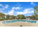 Enjoy the outdoors at this neighborhood swimming pool with ample lounge seating and a beautiful sky backdrop at 2002 Patapsco Dr, Apex, NC 27523