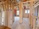 Interior view featuring unfinished doorway transitions, showing room divisions and structural framework at 221 Pond View Ct # 9, Fuquay Varina, NC 27526