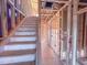Under construction view of the home's framing of the staircase and entry way at 221 Pond View Ct # 9, Fuquay Varina, NC 27526