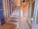 Construction of stairway with temporary stair covering, set to be installed during the finishing of the house at 221 Pond View Ct # 9, Fuquay Varina, NC 27526