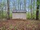Simple shed in backyard with a single door at 25 Beechnut Ct, Franklinton, NC 27525