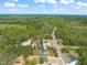 Serene aerial shot of homes nestled among lush trees, offering privacy and a connection to nature at 250 Pilot Ridge Rd, Zebulon, NC 27597
