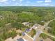 Beautiful aerial view of new construction homes on large wooded lots in a rural setting at 250 Pilot Ridge Rd, Zebulon, NC 27597
