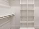 Spacious closet with built-in white shelving, offering ample storage at 250 Pilot Ridge Rd, Zebulon, NC 27597