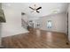 Hardwood floors throughout, a staircase, and open design, providing ample space for comfort and entertainment at 250 Pilot Ridge Rd, Zebulon, NC 27597