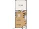 Detailed floor plan showcasing the layout of the home's main level at 3020 White Rail Dr, Fuquay Varina, NC 27526