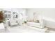 Bright living room with large windows, a comfortable white sofa, armchairs, and neutral decor at 3020 White Rail Dr, Fuquay Varina, NC 27526
