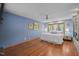 Bedroom with hardwood floors and natural light at 33 Stoneridge Cir, Durham, NC 27705