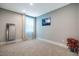 Minimalist bedroom featuring modern window and neutral tones at 353 Murray Grey Ln, Wake Forest, NC 27587
