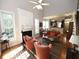 Inviting living room with vaulted ceiling, fireplace, and seamless flow to the kitchen at 5515 S Roxboro St # 16, Durham, NC 27713