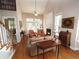 Cozy living room with fireplace, vaulted ceiling, and access to the backyard at 5515 S Roxboro St # 16, Durham, NC 27713
