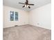 Neutral bedroom features carpet and natural light at 5816 Old Forge Cir, Raleigh, NC 27609