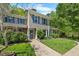 Charming townhome with well-maintained landscaping, blue shutters, and a welcoming entrance at 65 Forest Oaks Dr, Durham, NC 27705