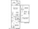 Detailed floor plan showcases the layout of the home's two floors at 65 Forest Oaks Dr, Durham, NC 27705