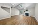 Bright living room with vaulted ceiling, fireplace, and access to the outdoor at 65 Forest Oaks Dr, Durham, NC 27705