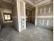 An in-progress interior view showing the framework and open layout of the new construction home at 69 Tee Dr, Selma, NC 27576