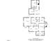 Detailed floor plan showcasing the layout of a two-story home with room dimensions and total area at 708 W Pope St, Dunn, NC 28334