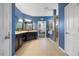 Ensuite bathroom with double vanity, separate shower, and tile flooring at 725 Ancient Oaks Dr, Holly Springs, NC 27540